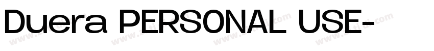 Duera PERSONAL USE字体转换